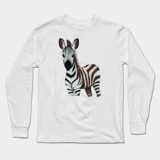 Cute Quagga Drawing Long Sleeve T-Shirt